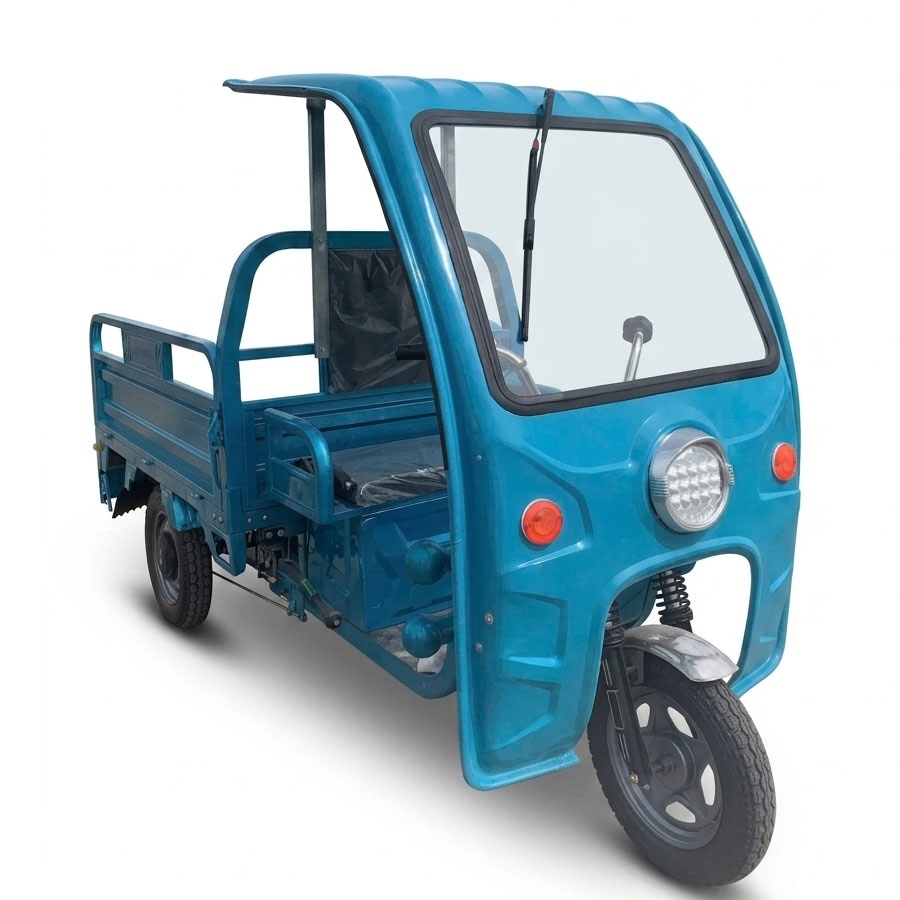 Xe Điện 3 Bánh Chở Hàng Có Mái Che 700KG