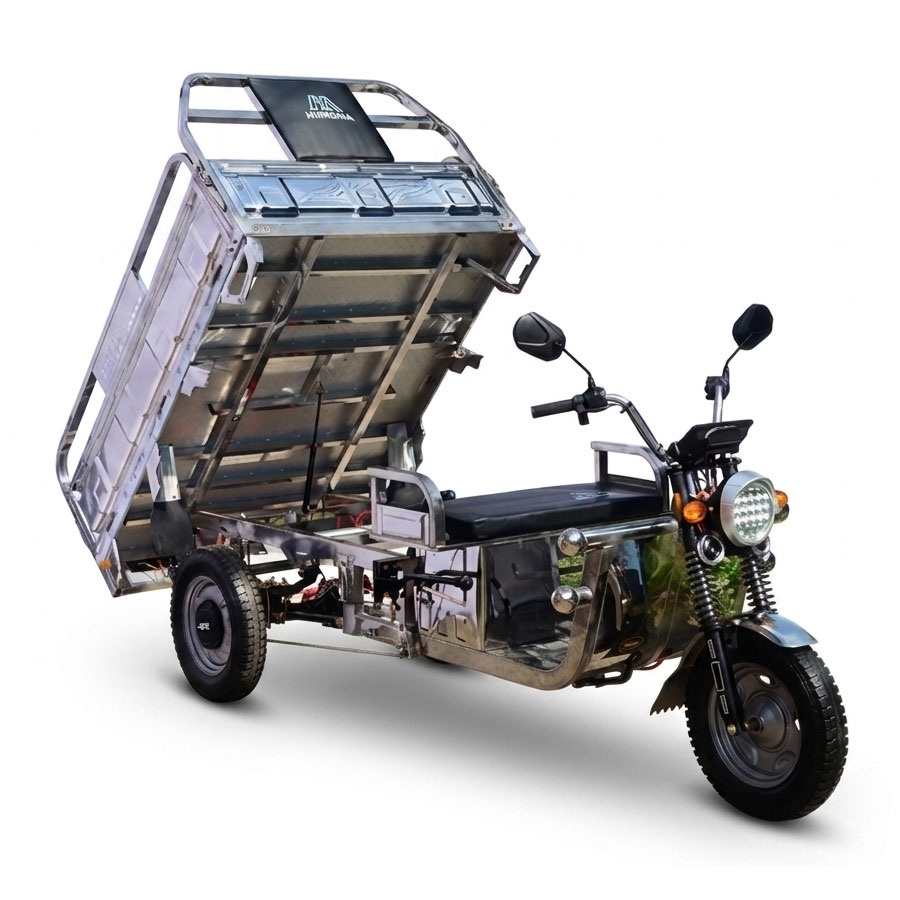 Xe Điện 3 Bánh Chở Hàng Inox 500KG