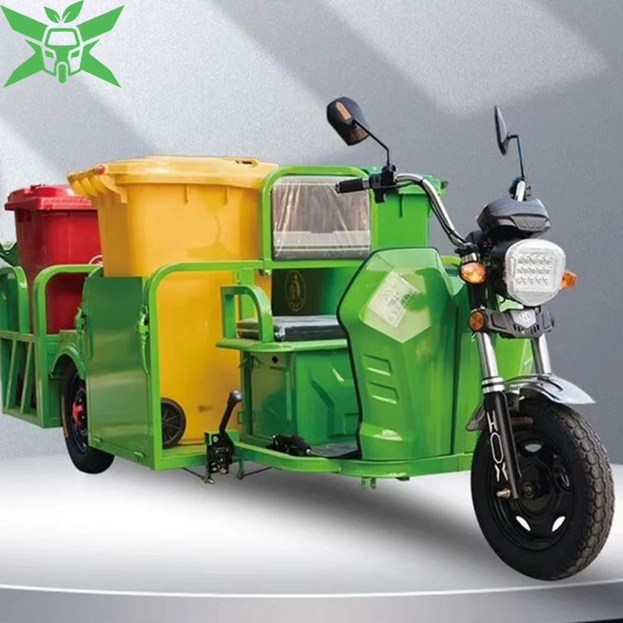 Xe Chở Rác Bằng Điện 4 Thùng To 1000W 3 Xe Chở Rác Bằng Điện 4 Thùng To 1000W - Ảnh 3