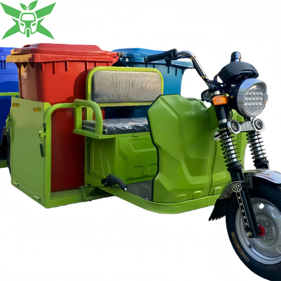 Xe Chở Rác Bằng Điện 4 Thùng To
