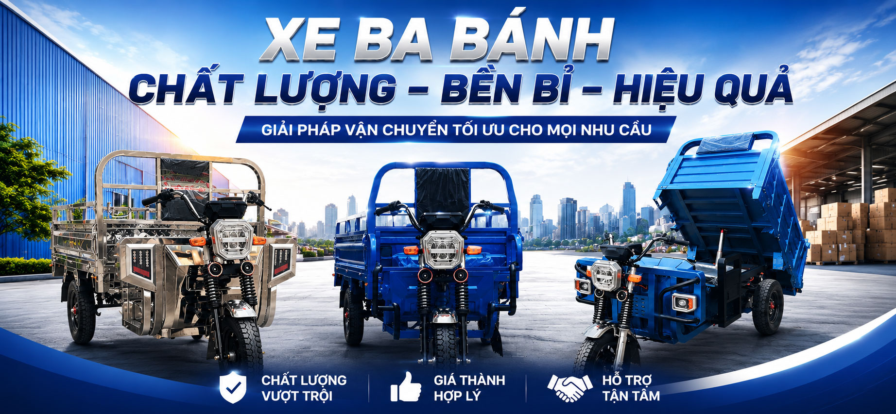 Mua Xe Điện Chở Hàng Tại Xe Điện Môi Trường AZ Thương Hiệu Uy Tín - Xe Điện Chở Hàng Xe điện 3 bánh chở hàng tải trọng lớn Xe Điện Môi Trường AZ phân phối toàn quốc
