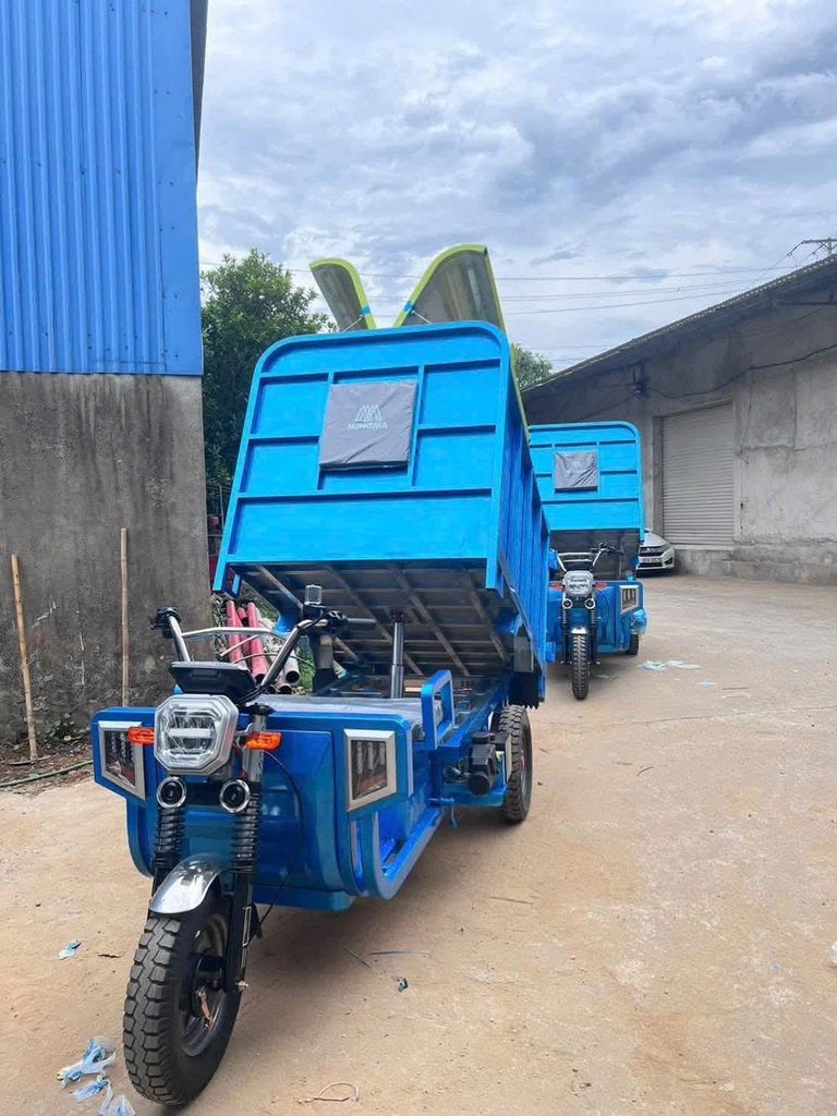 Đánh giá 4 thương hiệu xe điện 3 bánh chở hàng đáng mua 2026 3 Mẫu xe điện 3 bánh chở hàng trang bị ben nâng thủy lực