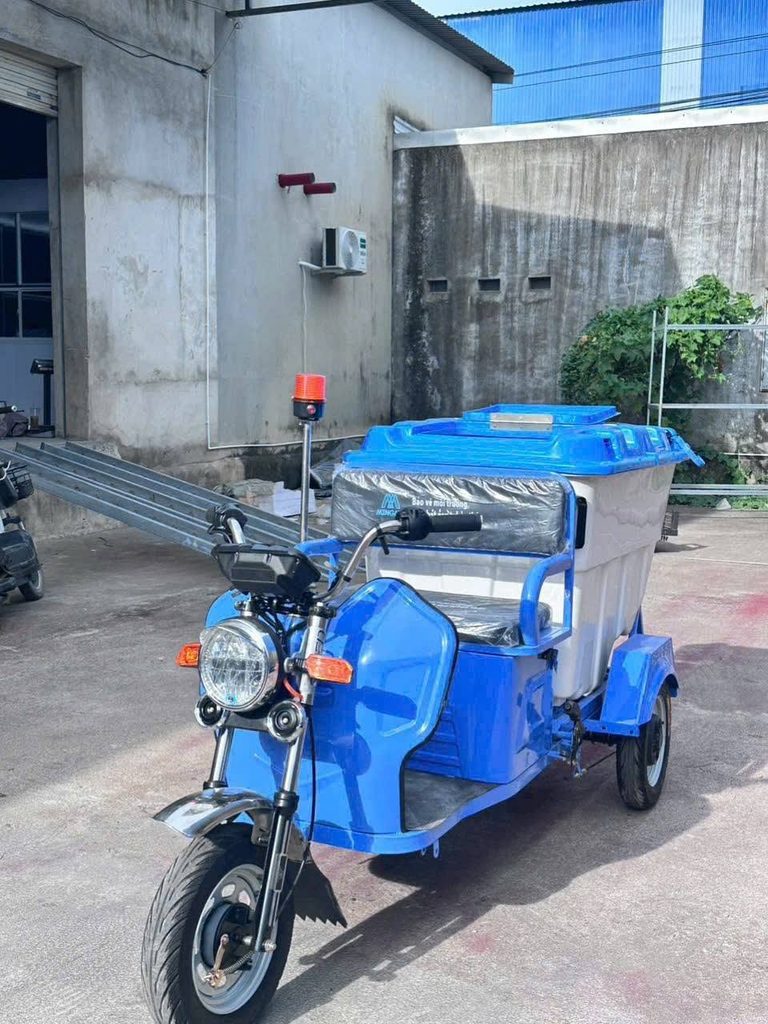 Bảng giá xe điện thu gom rác cho doanh nghiệp 3 Xe điện 3 bánh chở rác tầm trung bền bỉ
